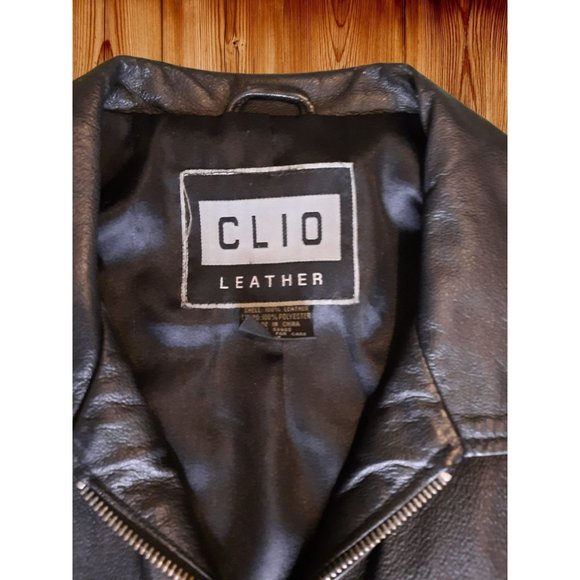 Clio Jackets & Coats Clio Genuine Womens Leather Jacket Size Medium