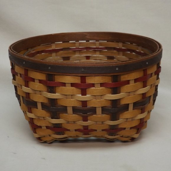 Longaberger Accents Rare Longaberger 22 Signature Plaid 8 Round