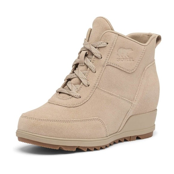Sorel Shoes Sorel Evie Sport Lace Wedge Heel Boot Light Rain