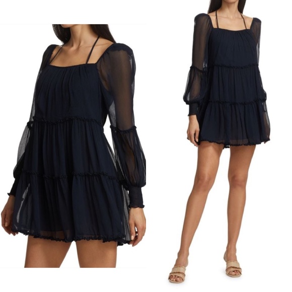 cinq a sept Dresses Cinq A Sept Zina Chiffon Dress Final Price No