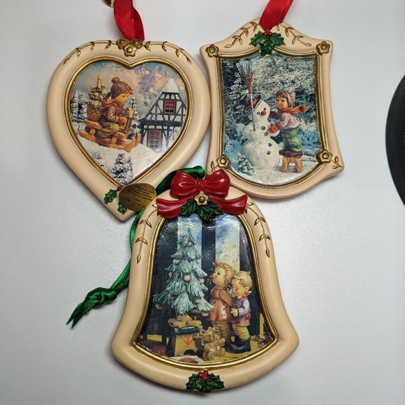 Danbury Mint Holiday Danbury Mint Mj Hummel Christmas Ornaments Collection Set Of 3 Poshmark