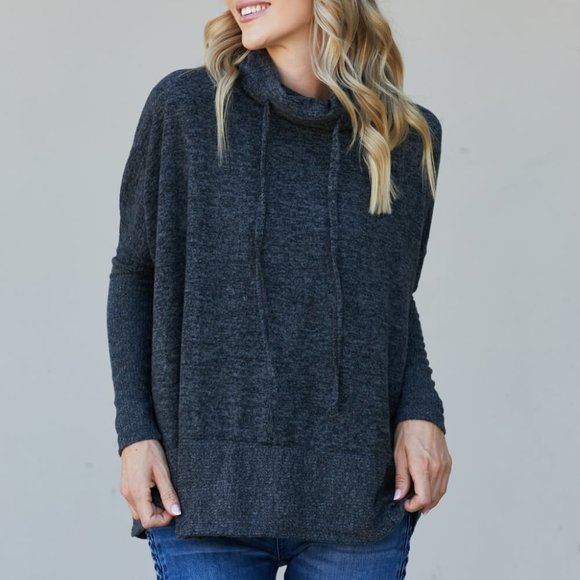 Zenana Outfitters Sweaters Zenana Full Size Brushed Cowl Neck