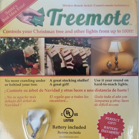 Treemote Holiday Treemote Wireless Remote Switch For Christmas Tree