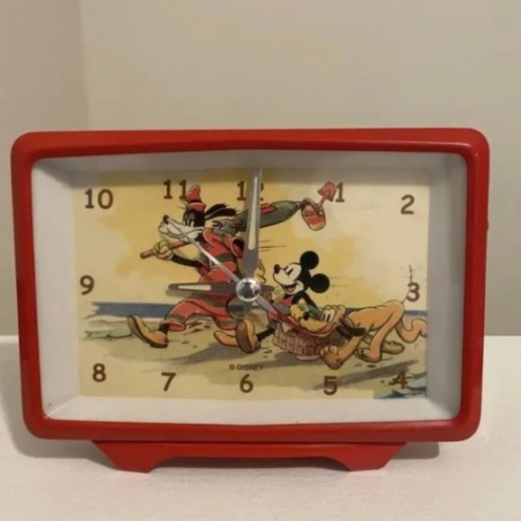 Other Vintage Disney Clock With Mickey Pluto And Goofy Poshmark
