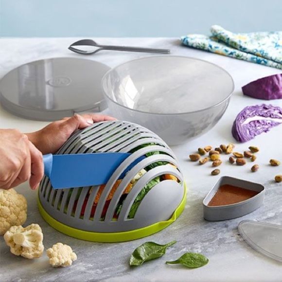 Pampered Chef Kitchen Pampered Chef Salad Cutting Bowl Poshmark