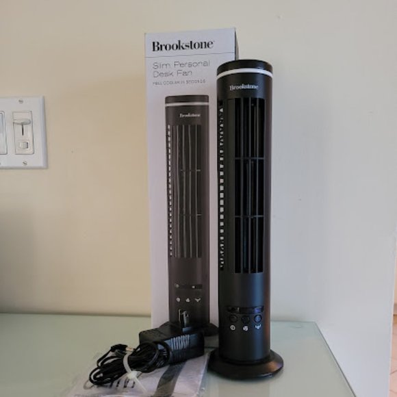 Brookstone Other Brookstone Slim Personal Desk Fan Black Electric