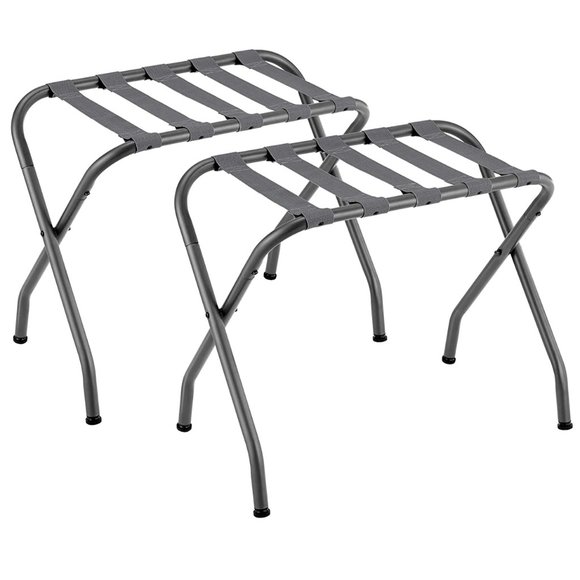 TRAVEL4D Kitchen Luggage Rack Stand Suitcase Rack Folding Metal