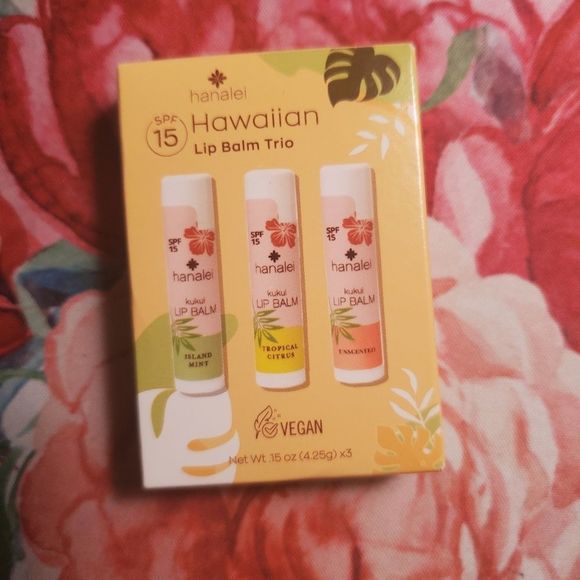 Hanalei Makeup Nib Hanalei Hawaiian Lip Balm Trio Poshmark