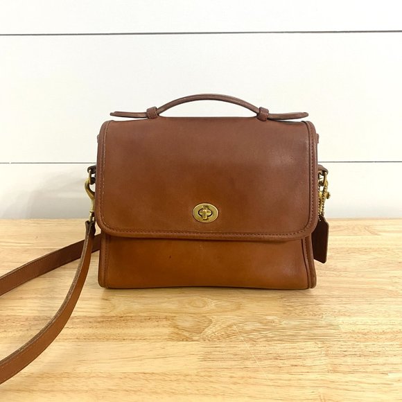 Coach Bags Coach Vintage Court Satchel Leather Crossbody Top Handle