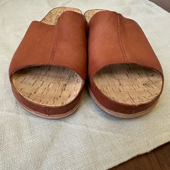 KorkEase Shoes Korkease Tutsi Slides Platform Sandals Cognac