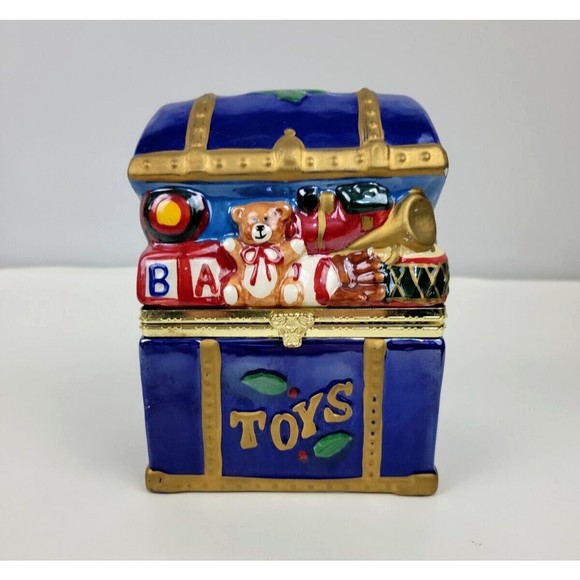 Mr. Christmas Holiday Mr Christmas Animated Toy Box Music Box Blue