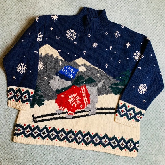 Ralph Lauren Sweaters Vintage Ralph Lauren Hand Knit Wool Holiday
