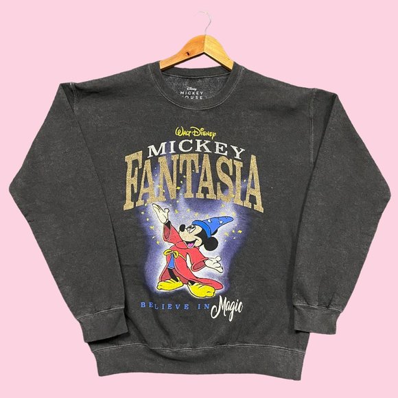 Disney Sweaters Mickey Mouse Fantasia Oversized Crewneck Sweater S
