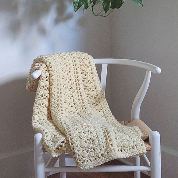 None Bedding Handmade Knit Throw Blanket Poshmark