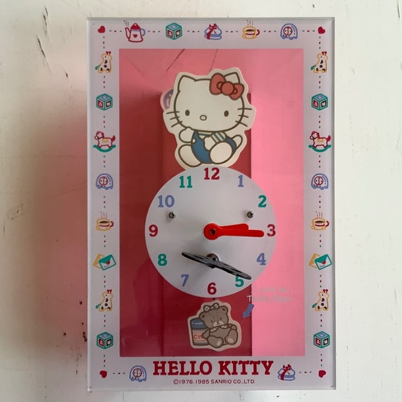 Sanrio Wall Decor Vintage Sanrio Hello Kitty Wind Up Clock Does Not