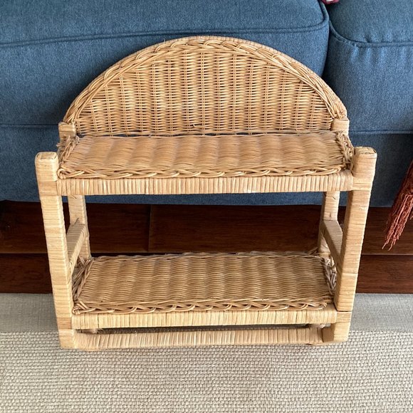 Vintage Wicker Shelf Wall Decor Hanging Wicker Shelf Poshmark