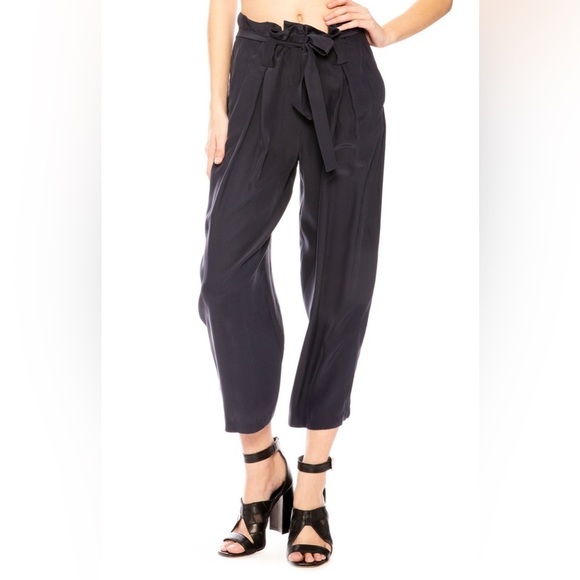 L'AGENCE Pants & Jumpsuits Lagence Samira Wideleg Paper Bag Silk