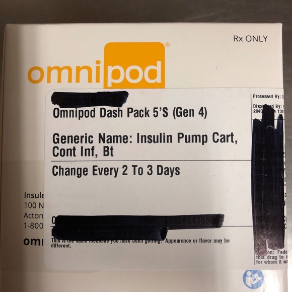 Insulet Corp Other Omnipod Dash 5 Pack Pods Expires 40923 New