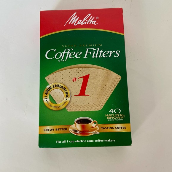 Melitta Kitchen Melitta Coffee Filters Natural Brown 4 Count 6 Pack