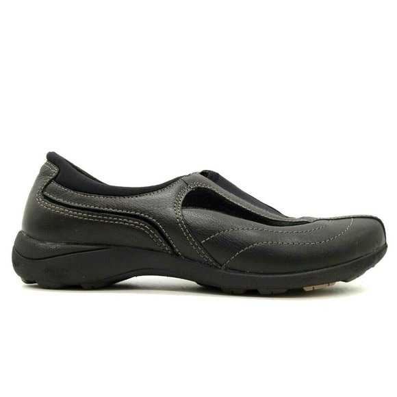 Hush Puppies Shoes Hush Puppies Black Leather Casual Slip On