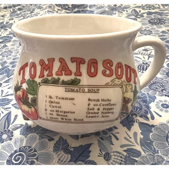 Unbranded Dining Vintage Tomato Soup Recipe Mugsucculent