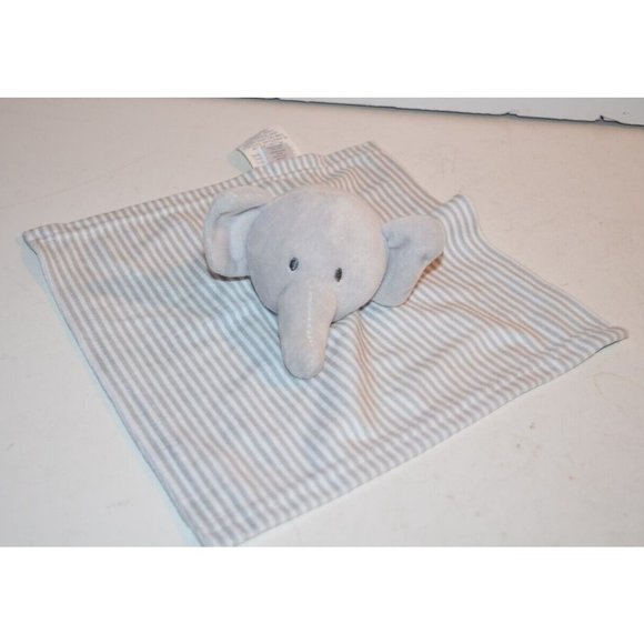 Baby Kiss Toys Baby Kiss Elephant Security Blanket Lovey Stripes