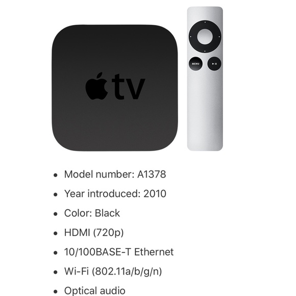 Apple Media Apple Tv 2nd Generation Poshmark