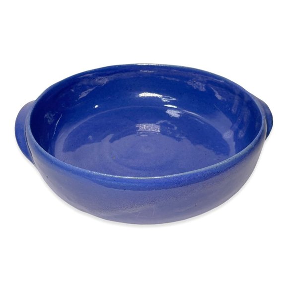 Bybee Pottery Dining Vintage Bybee Kentucky Pottery Blue 8 X 2 Round Casserole Dish Bowl