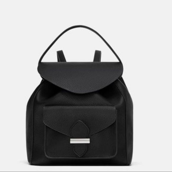 Zara Bags Zara Black Backpack Poshmark