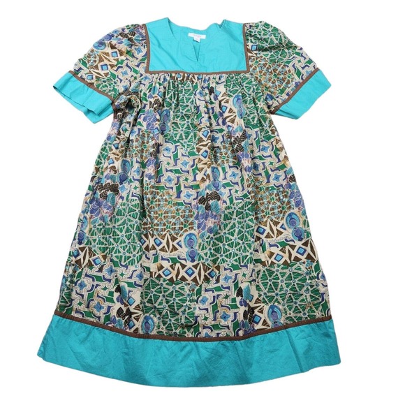 Go Softly Patio Dresses Go Softly Patio Dress Size Small Blue Brown