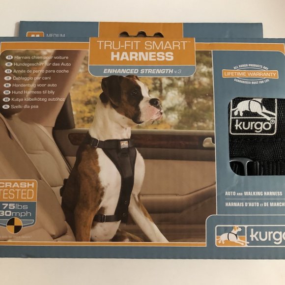 Kurgo Dog Kurgo Dog Harness Car Harness For Dogs Medium Black