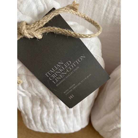 Restoration Hardware Bedding New Restoration Hardware Italian Crinkled Linencotton King