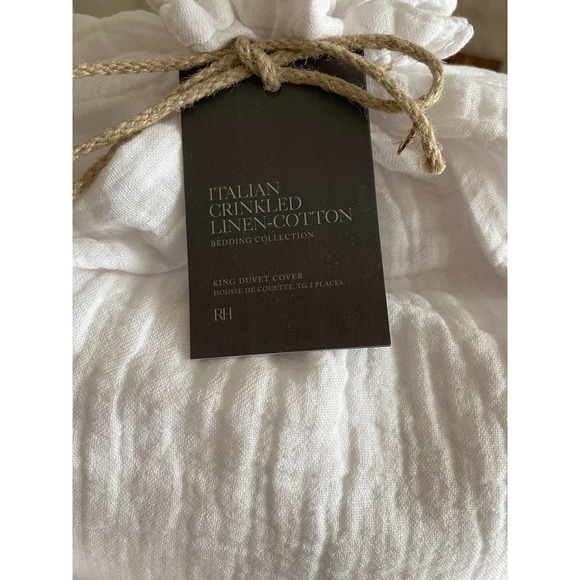Restoration Hardware Bedding New Restoration Hardware Italian Crinkled Linencotton King