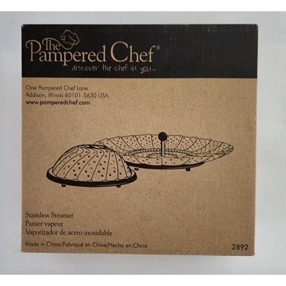 Pampered Chef Kitchen Pampered Chef Stainless Steel Vegetable Steamer New In Box Poshmark