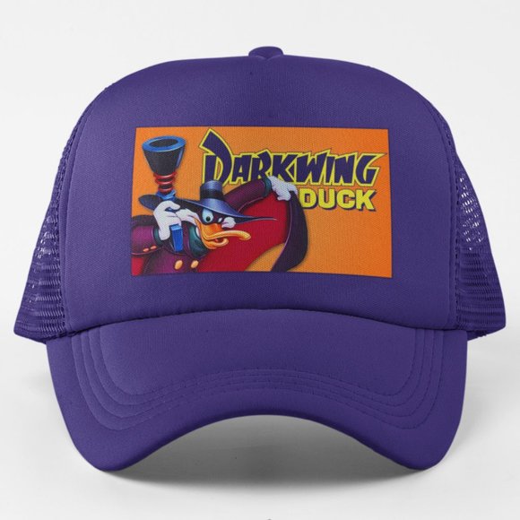 Accessories New Darkwing Duck Foam Trucker Mesh Snapback Hat Purple