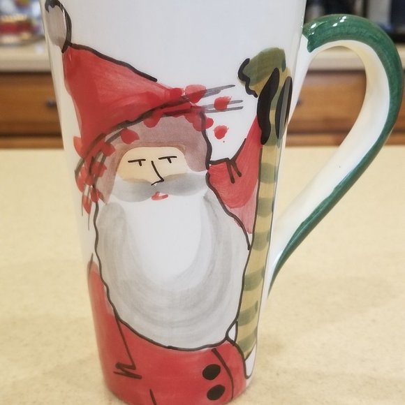 New 2023 Christmas Vietri Vietri Dining Rare Nib Vietri Old St Nick Santa Christmas Rustic