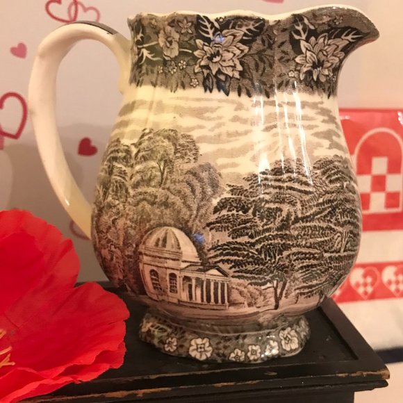 Palissy Pottery Dining Palissy Pottery Black Transfer Ware Creamer England Poshmark