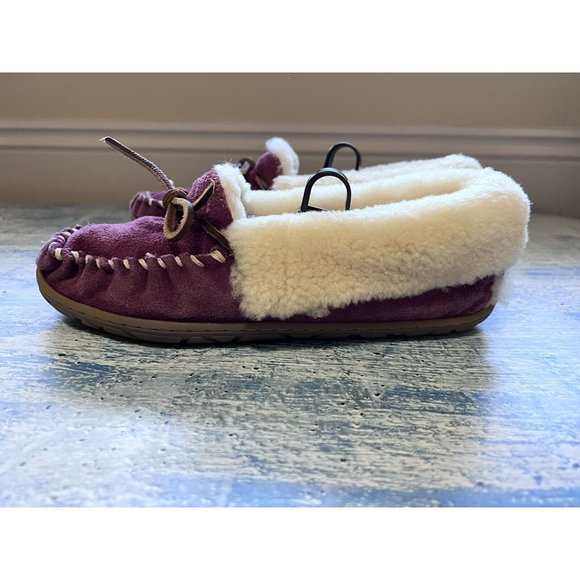 L.L. Bean Shoes Ll Bean Womens Bramble Berry Suede Shearling Lined