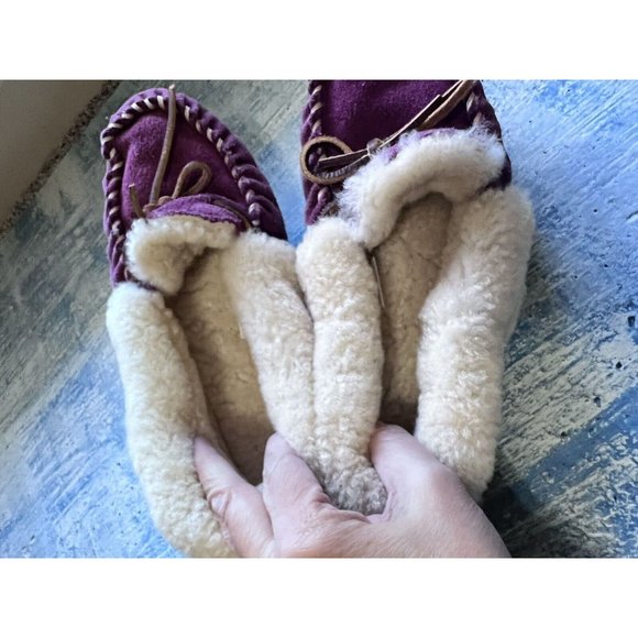 L.L. Bean Shoes Ll Bean Womens Bramble Berry Suede Shearling Lined