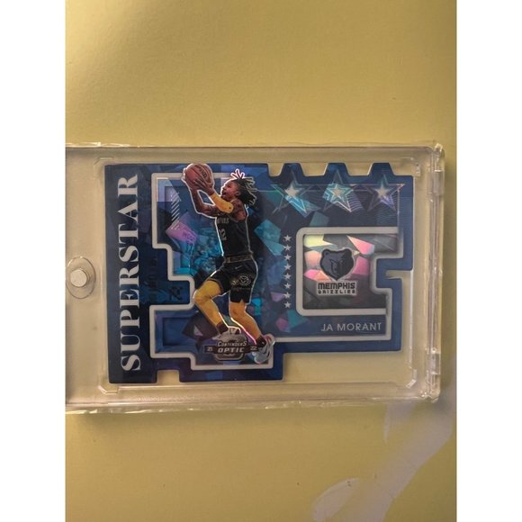 Panini Toys 2222 Optic Ja Morant Superstar Die Cut Blue Cracked Ice