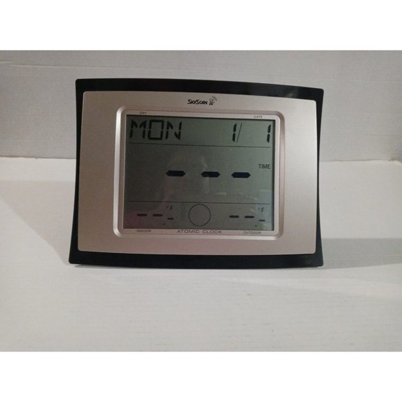 SkyScan Wall Decor Skyscan Atomic Clock Digital Temperature And