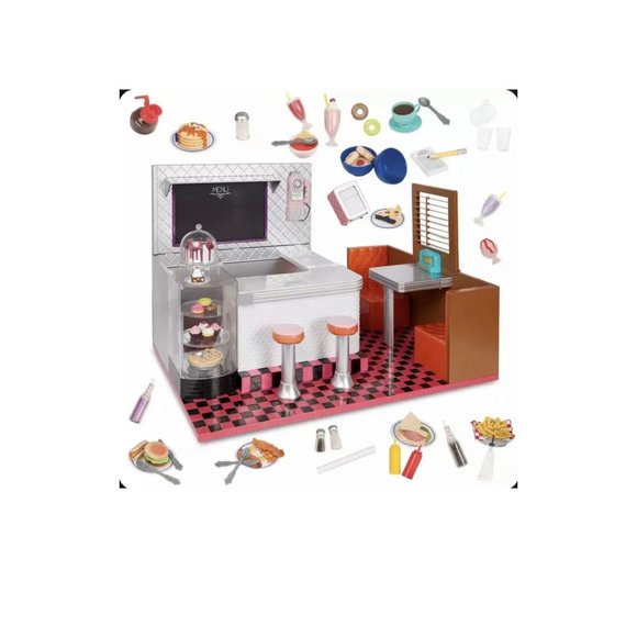 Our Generation Toys Our Generation Bite To Eat Retro Diner 8 Doll