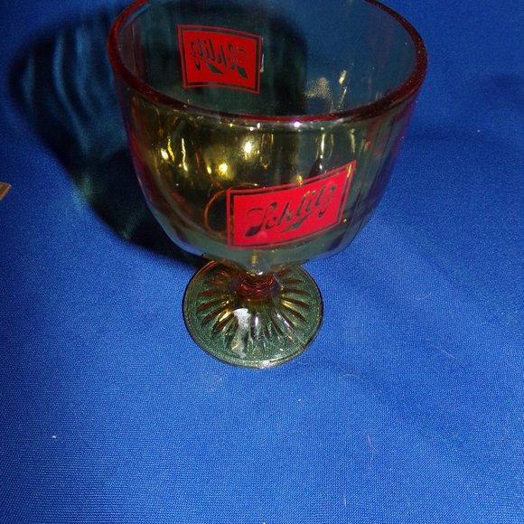 Schlitz Dining Vintage Schlitz Beer Glass Goblet Amber W World Logo