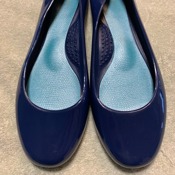 OKA b. Shoes Oka B Jelly Flats Navy Blue Poshmark