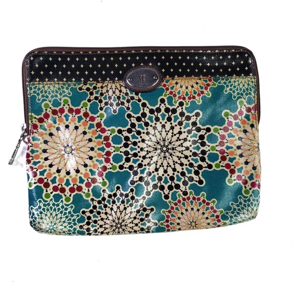Fossil Bags Fossil Keyper Coated Zip Top Tablet Sleeve Pouch Case