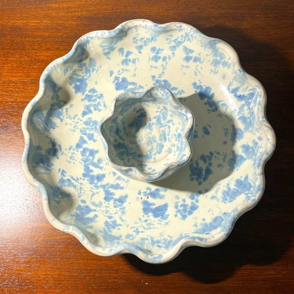 Vintage Kitchen Vintage Bybee Pottery Chip And Dip Bowl Poshmark