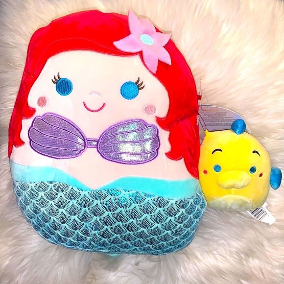 Disney Toys Nwt Disney Squishmallow Aerial Flounder Poshmark