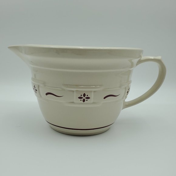 Longaberger Dining Longaberger Pottery Woven Traditions Red Large Batter Bowl Mixing Bowl