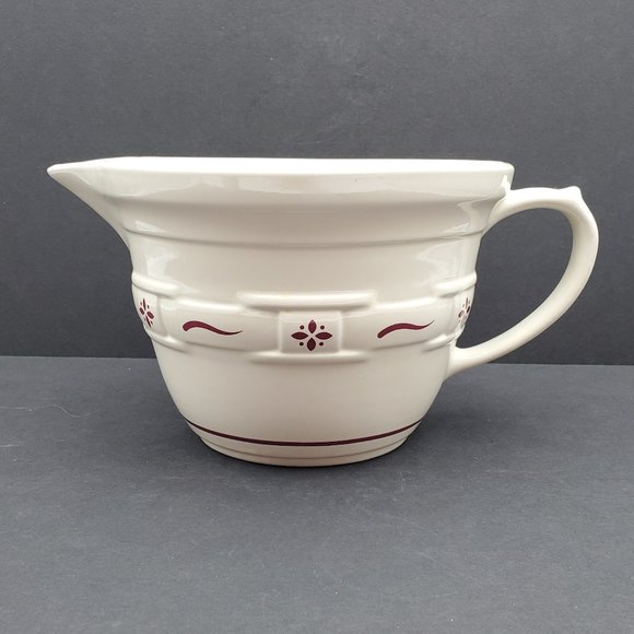 Longaberger Dining Longaberger Pottery Woven Traditions Red Large Batter Bowl Mixing Bowl
