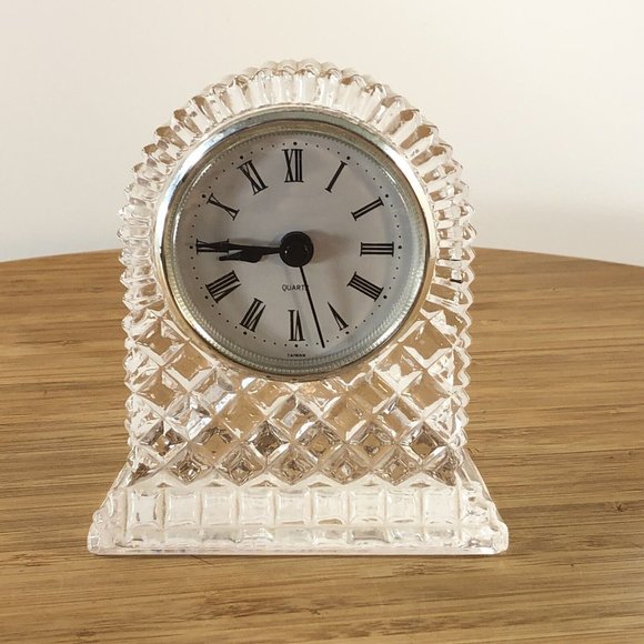 Unbranded Accents Vtg Clear Glass Quartz Mantel Desk Table Top